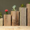 Succulent Planter Box Set Made from Reclaimed Wood - Perfect for Real or Faux Succulent Plants