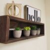 Rustic Floating Shelf with hand rubbed oil finish