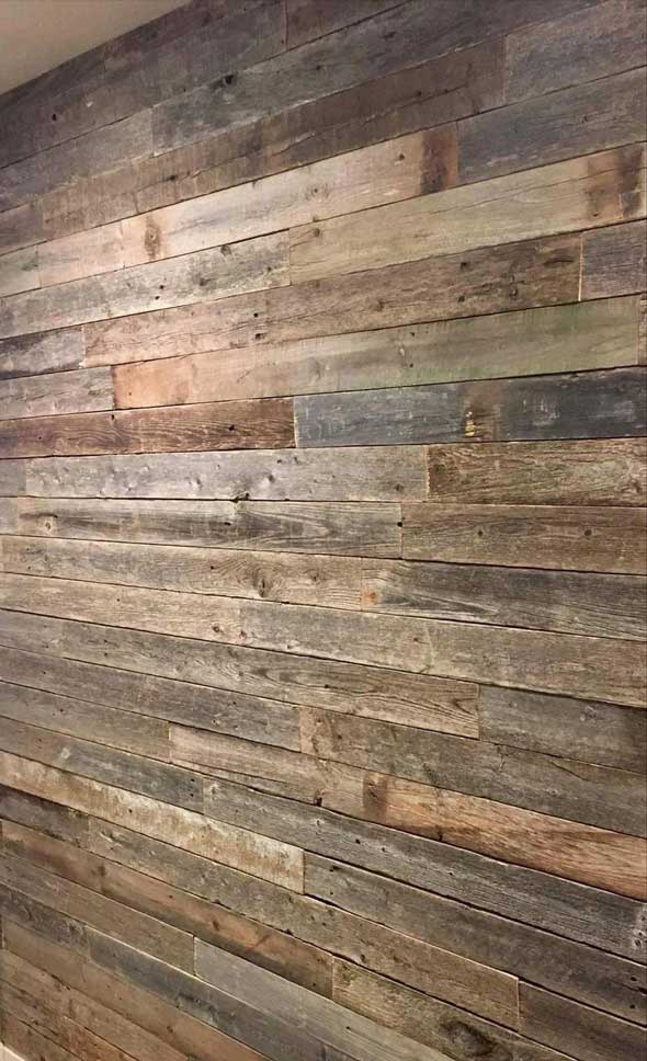 Reclaimed Barn Wood Wall Paneling Planks For Accent Walls Easy Nail Up Application Rockin Wood Usa