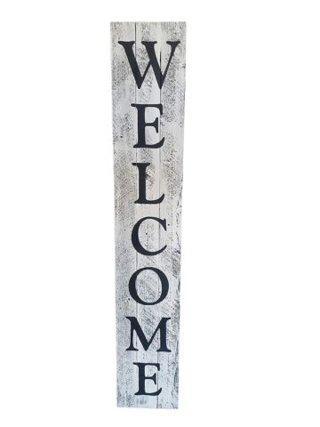 Black-white Welcome Sign