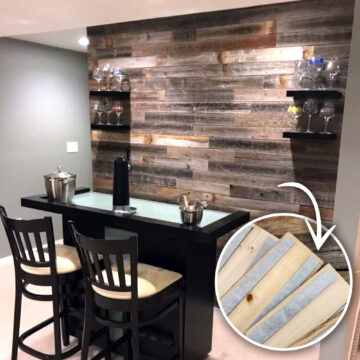 Peel and stick planks with adhesive