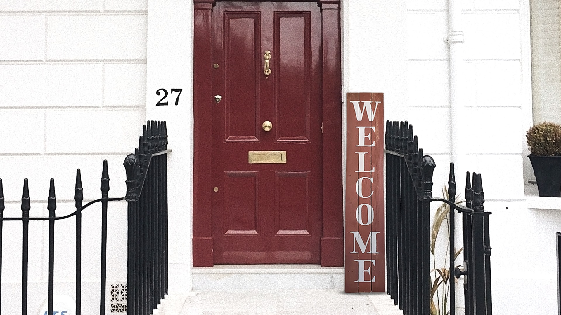 Details about   Wood Door Sign WELCOME  Porch Vertical Weathered Farmhouse Handmade 5 FT tall