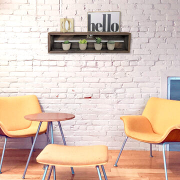 Rustic Floating Shelf with hand rubbed oil finish