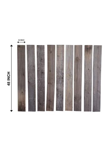 Rockin' Wood Rustic Weathered Reclaimed Wood Planks for DIY Crafts