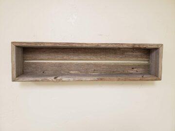 Reclaimed Wood Shadow Box with Wood Backing