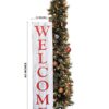 Red/White Welcome Sign