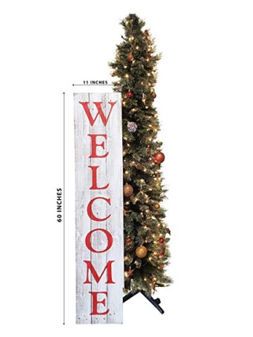 Red/White Welcome Sign