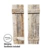 Rustic Shutters Made from 100% Reclaimed Weathered Wood