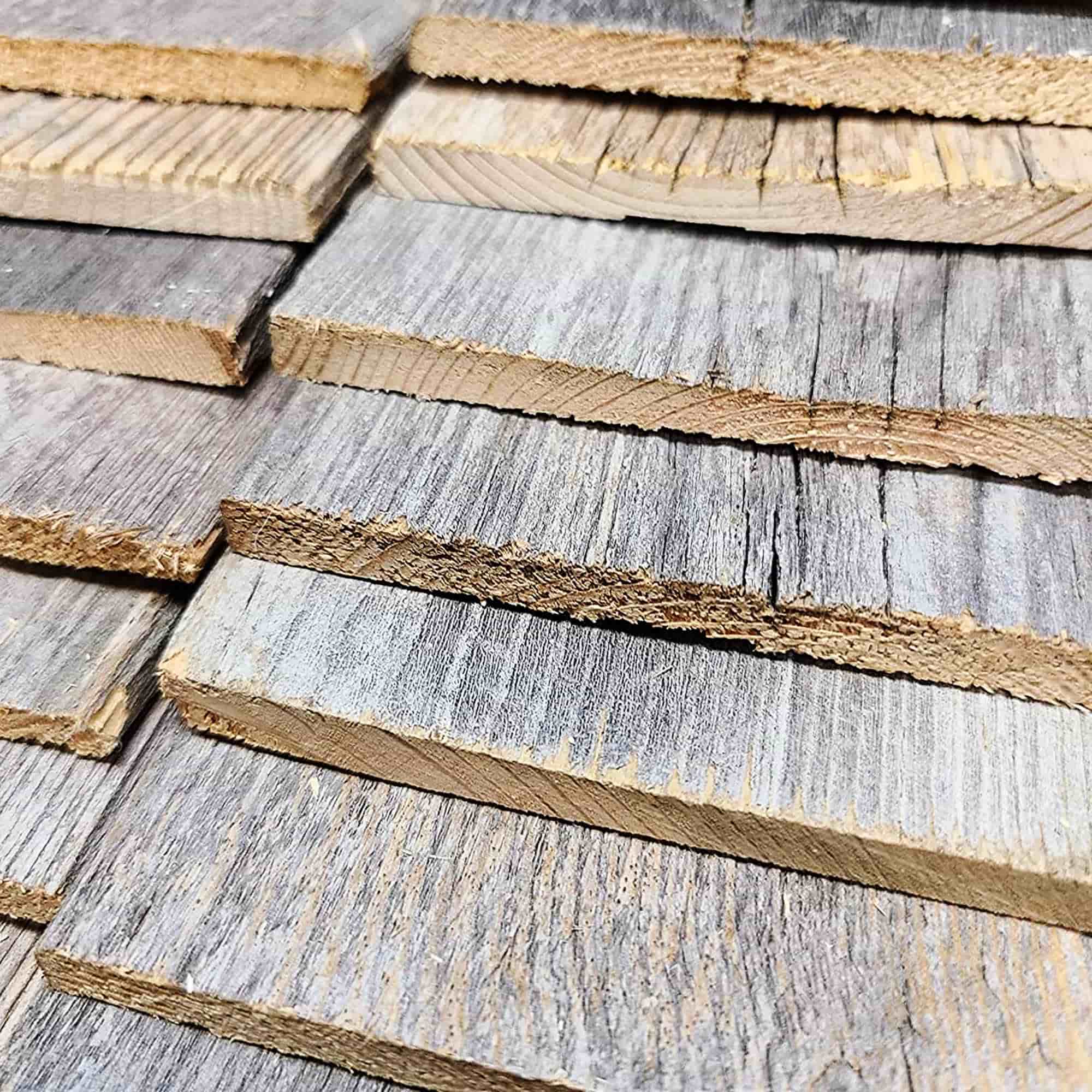 Bright Creations Rustic Weathered Reclaimed Wood Bundle for Crafts (3.5 x 12 x 0.5 in, 6 Pack)