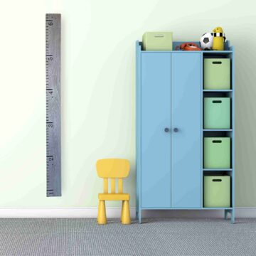 Growth Chart for Kids – Hand Painted – No Vinyl (Painted Grey)