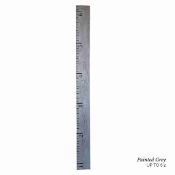 Growth Chart for Kids – Hand Painted – No Vinyl (Painted Grey)