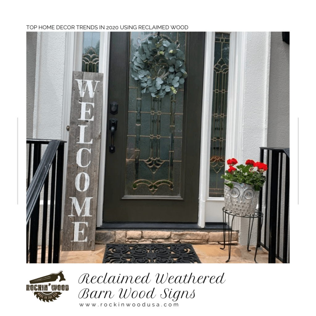 Reclaimed Weathered Barn Wood Signs