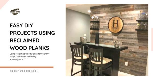 easy DIY projects using reclaimed wood planks