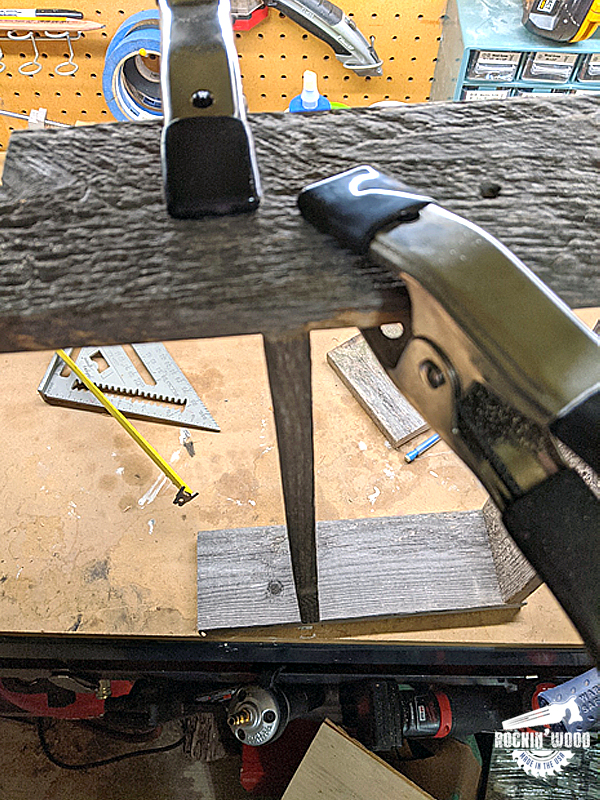 Nail the board using spring clamps