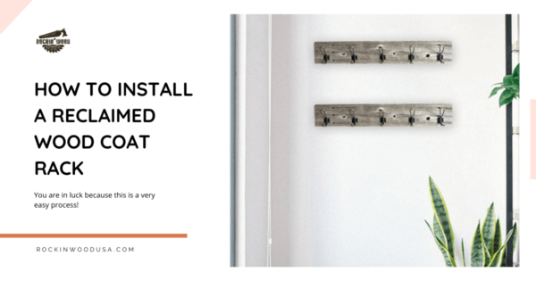 how to install a reclaimed wood coat rack