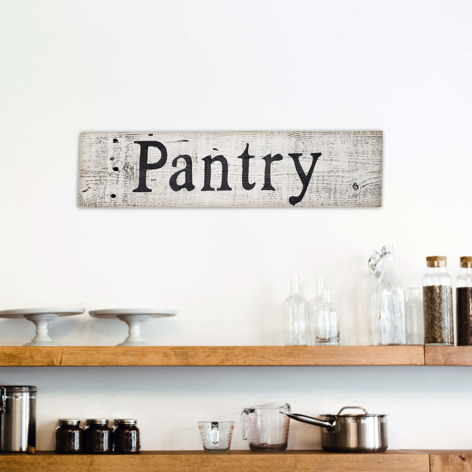 Pantry Sign Rustic Farmhouse Decor Sign 100 Reclaimed Wood Weathered barn Wood Fixer Upper