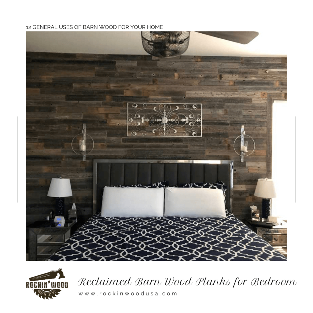 Reclaimed Barn Wood Planks for Bedroom