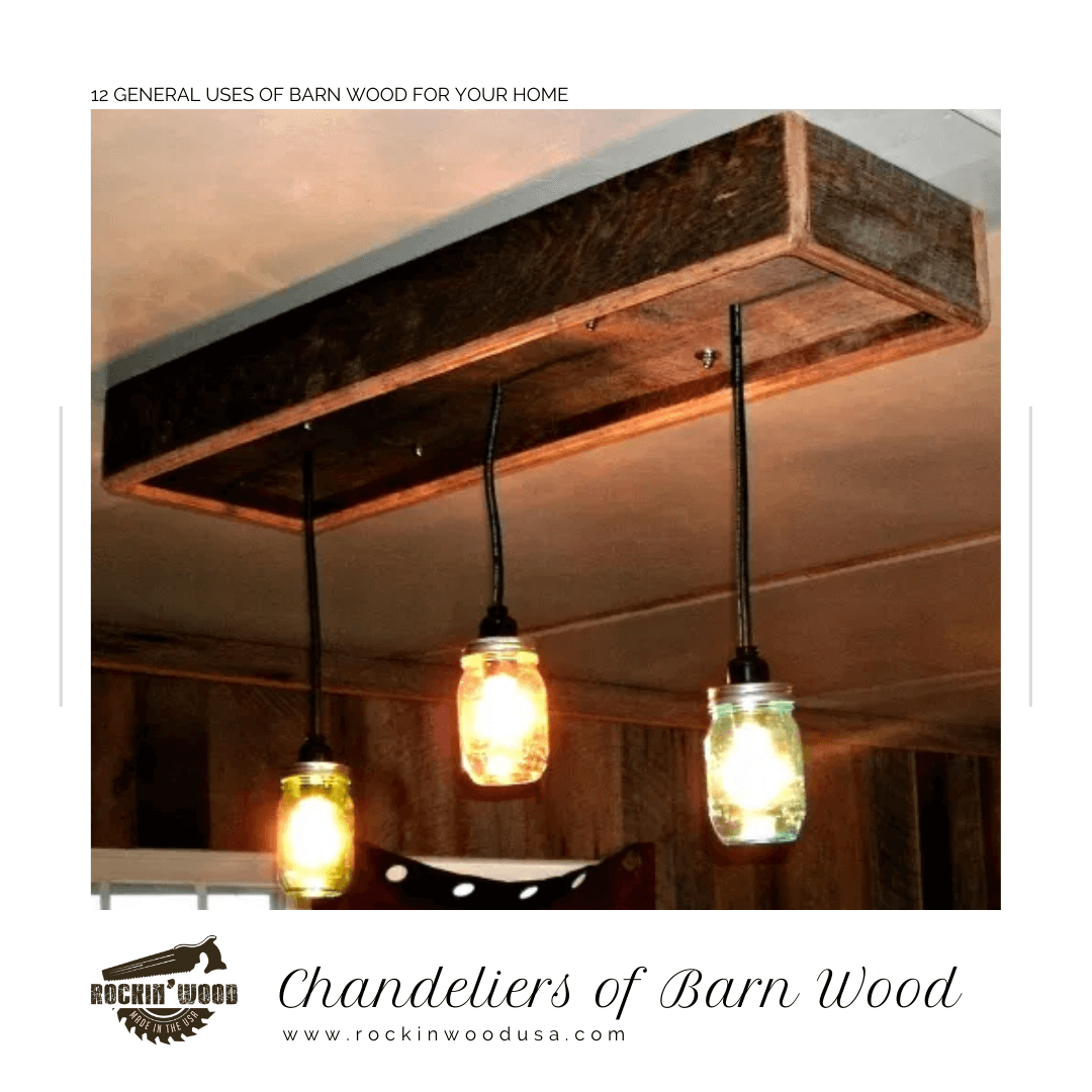 Chandelier of Barn Wood 