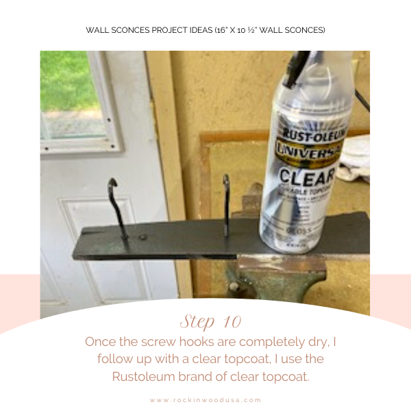 Wall Sconces Project Ideas_Step 10_Clear Topcoat Wall Sconces Project Ideas_Step 10_Clear Topcoat