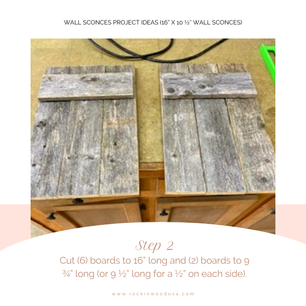 Wall Sconces Project Ideas_Step 2_Cut boards Wall Sconces Project Ideas_Step 2_Cut boards