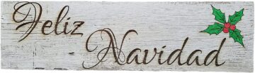 Feliz Navidad whitewash