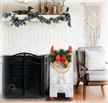 Christmas Sled mockup