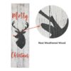 Reindeer Merry Christmas Sign Whitewash zoom
