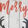 Reindeer Merry Christmas Sign Whitewash zoom1