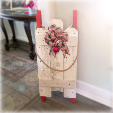 christmas sled actual pic