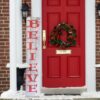 christmas believe sign porch