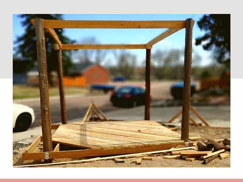 How to build Pergola with reclaimed wood-step 5