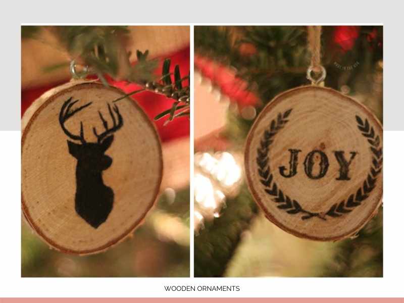 wooden ornaments