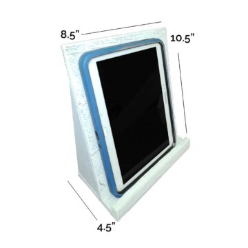 tablet stand size whitewash