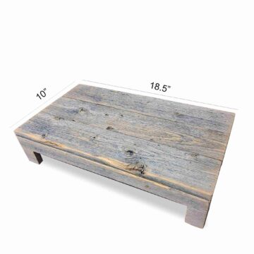 Wood Riser Tray size