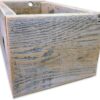 Reclaimed Wood Box for Mail Laser engraved box side