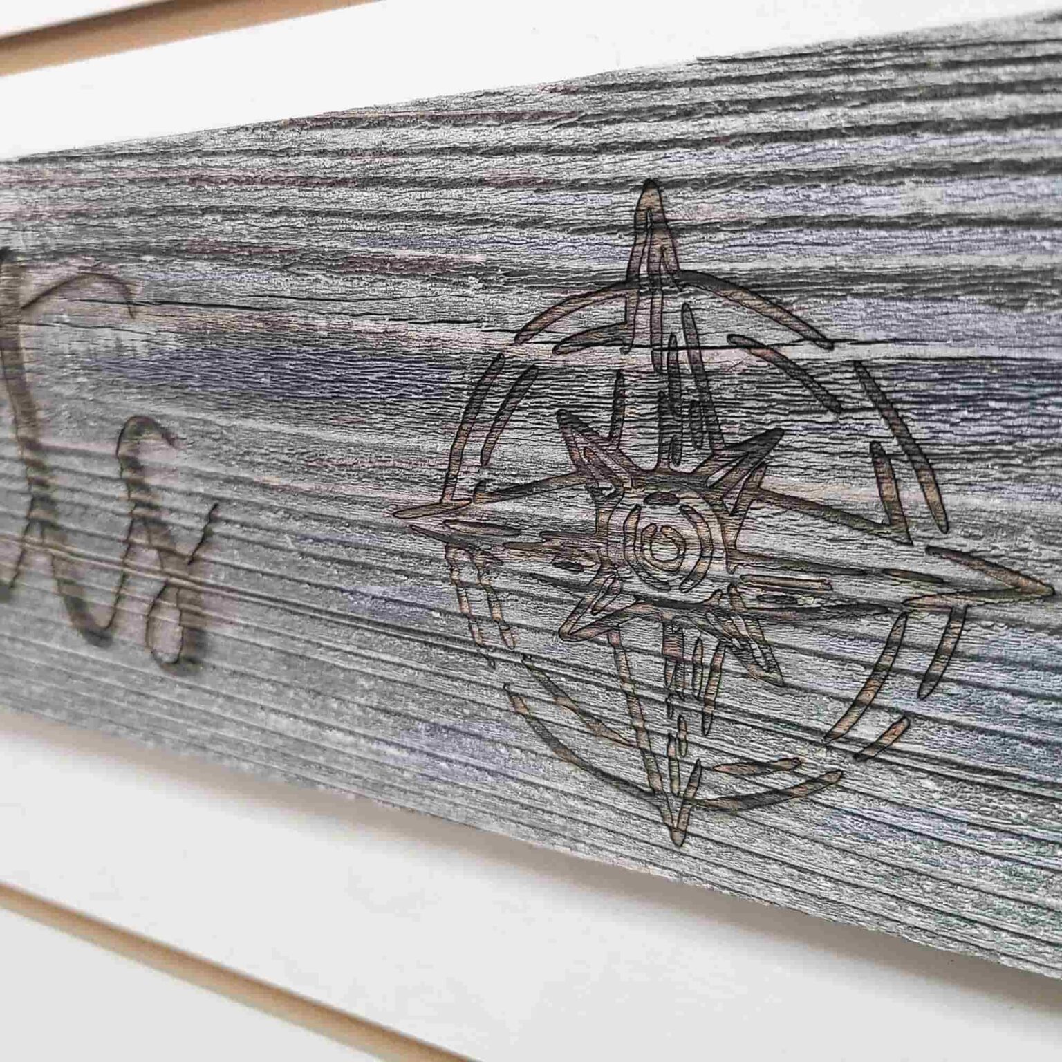 Adventure Awaits Sign with Engraved Design | Rockin' Wood
