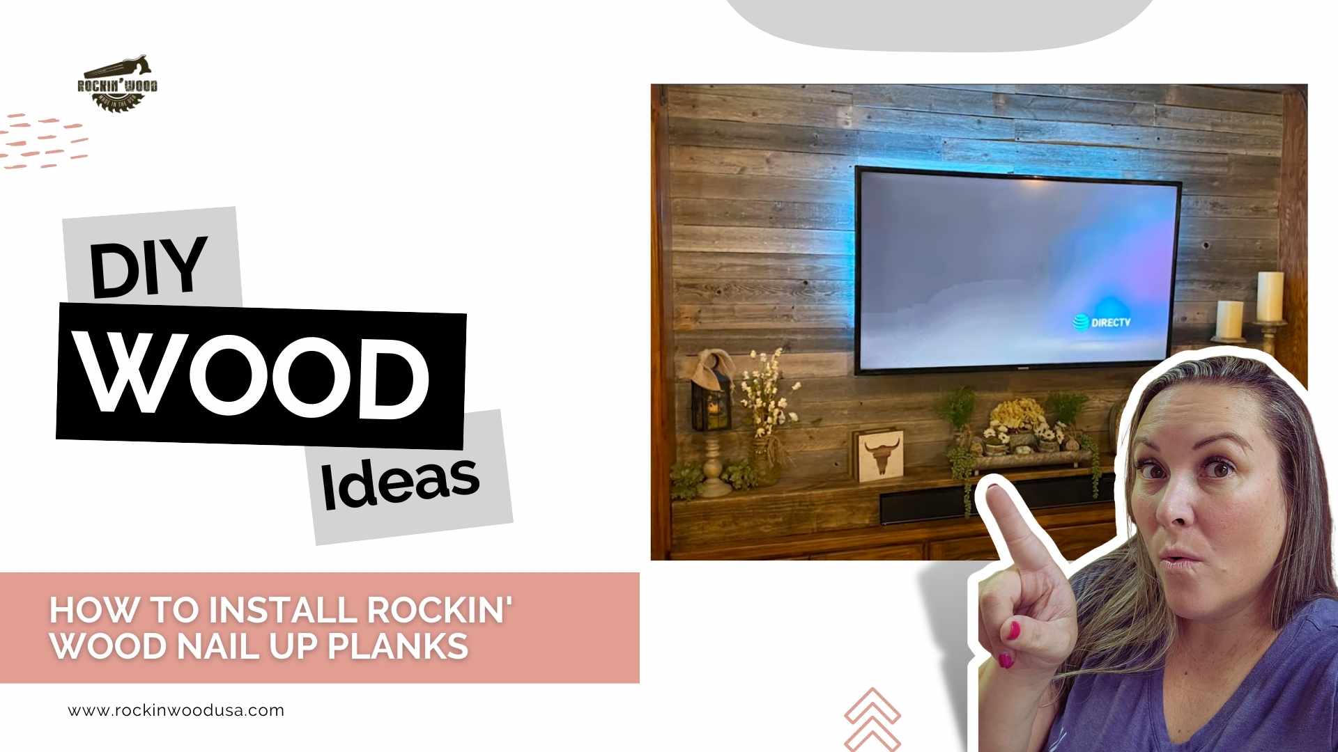 How To Install Rockin' Wood Nail Up Planks DIY Wood Idea