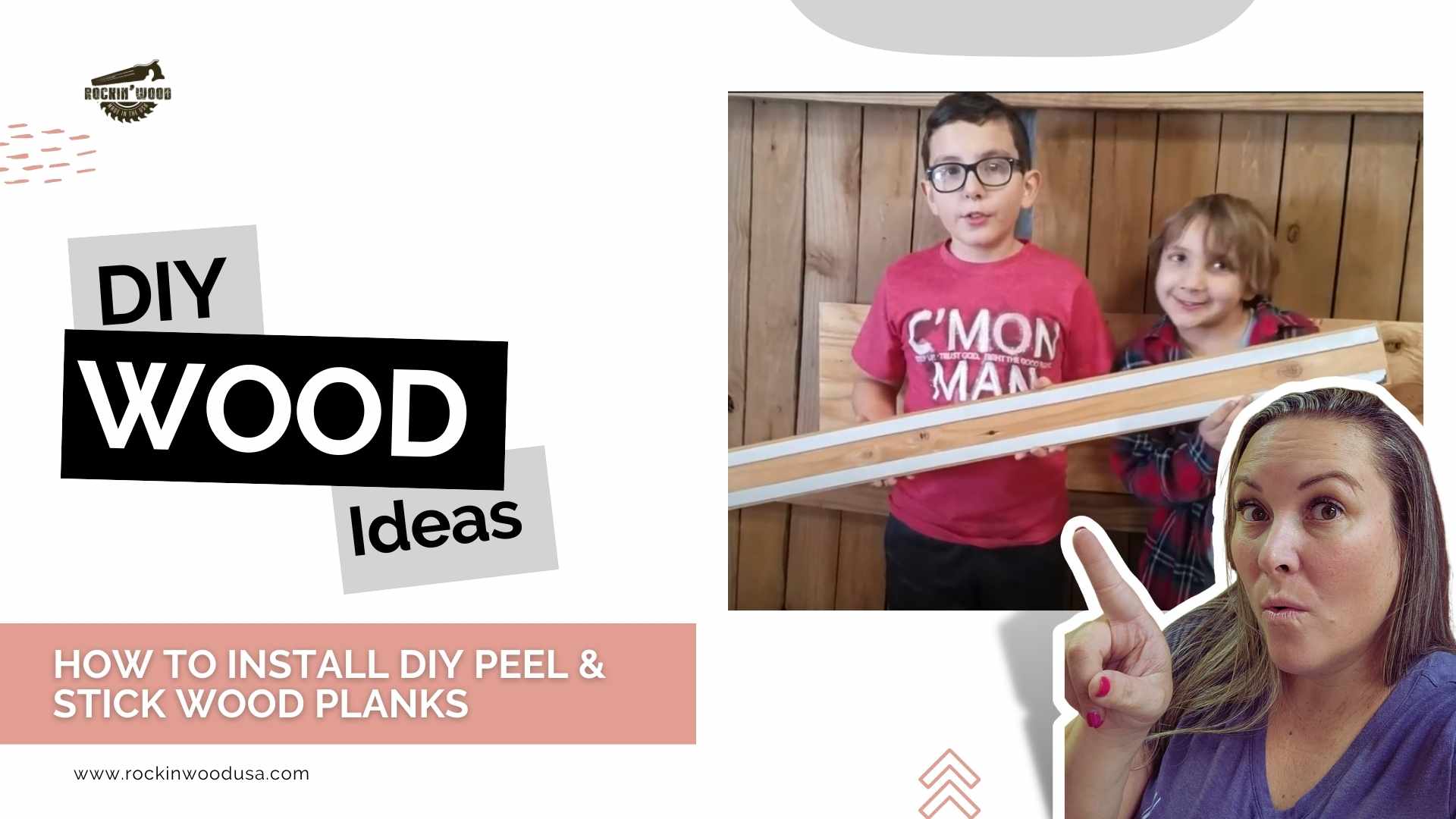 How to Install DIY Peel & Stick Wood Planks | DIY Wood Idea
