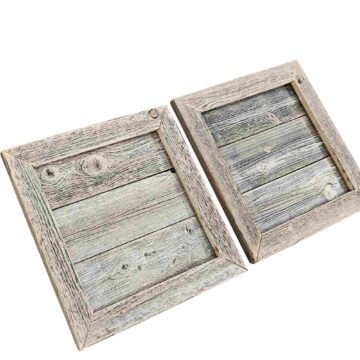 Framed blank signs sides