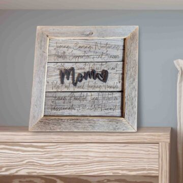 MOthers day sign on table