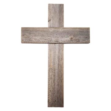 Rustic Reclaimed Wood Cross-plain