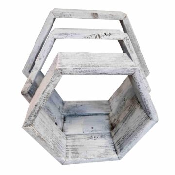 Whitewash hexagon shelves-front-1
