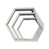 hexagonal shelves front by 3's