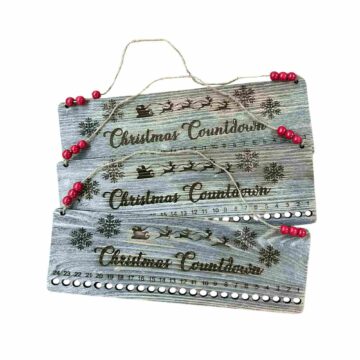 Candy Cane Christmas Countdown -Advent Calendar-Plain