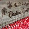 Candy Cane Christmas Countdown -Advent Calendar-Plain-texture