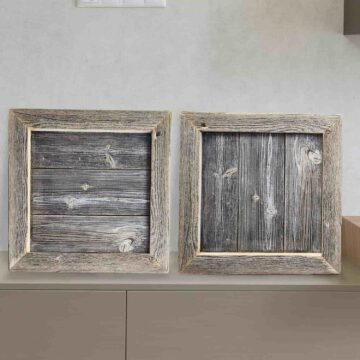 Framed Blank Sign Made from Reclaimed barn Wood (2 Pack)