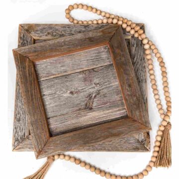 Framed blank square sign