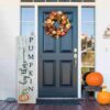 Hey there pumpkin on entry door