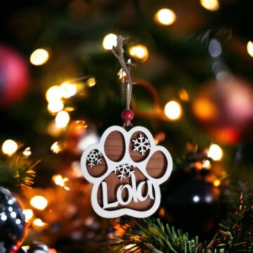 Customized Dog Paw Ornament-for Fur Babies