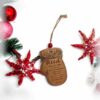 Personalized Mitten Christmas Ornament-Reed